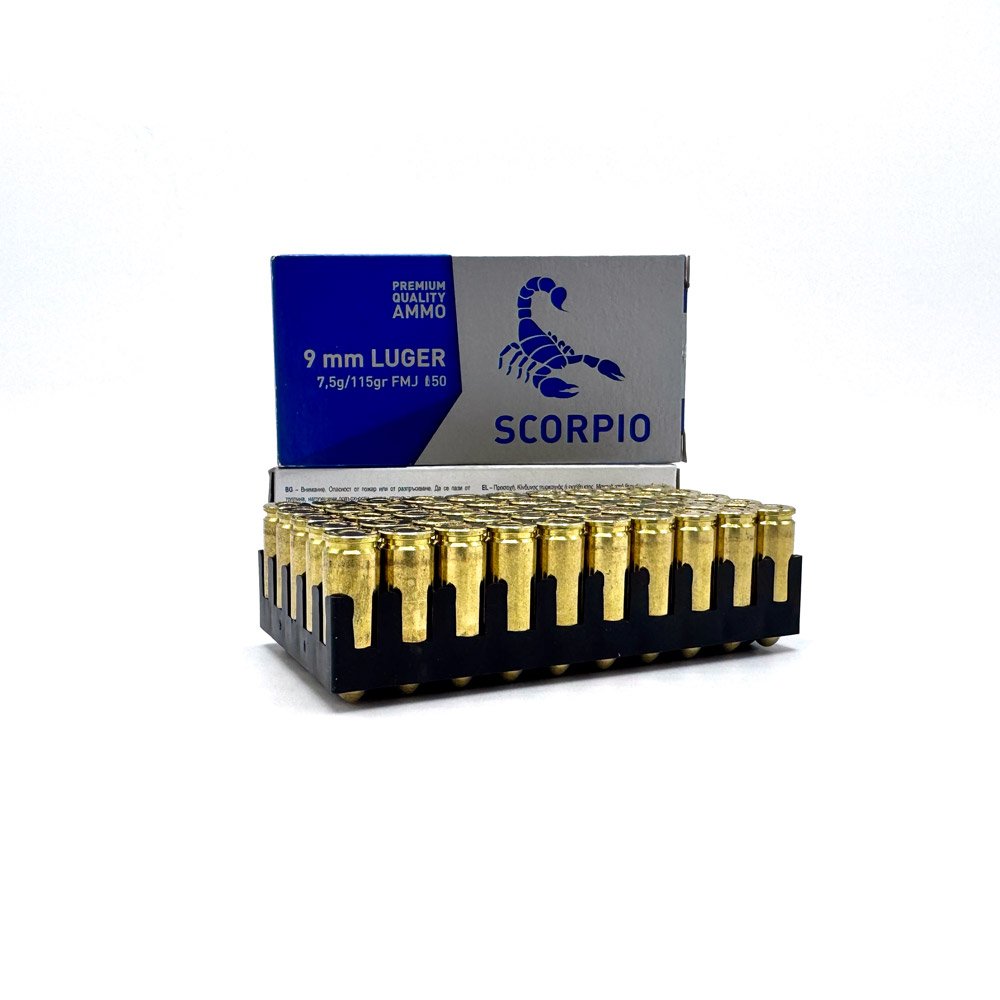 STV_9X19mm_115grs_50_Patronen STV 9x19mm 9mm Para 9mm Luger 1115grs