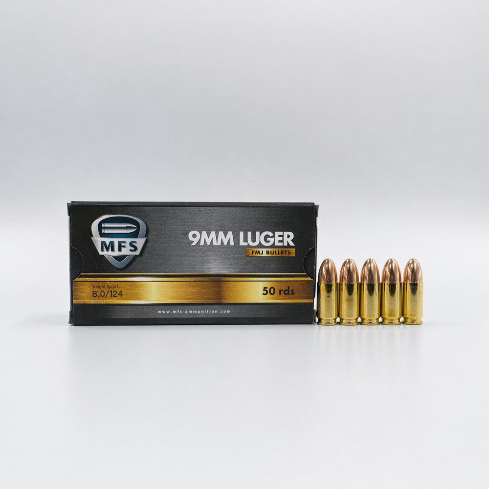 MFS 9X19mm 124grs 50 Patronen