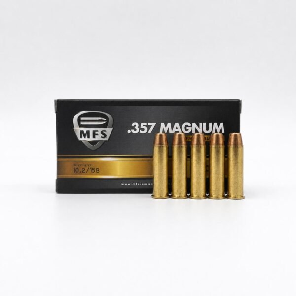MFS-.357-Magnum-158grs-50-Schuss MFS .357 Magnum FMJ-FP Munition, 10,2g, 158 gr, 50 Schuss
